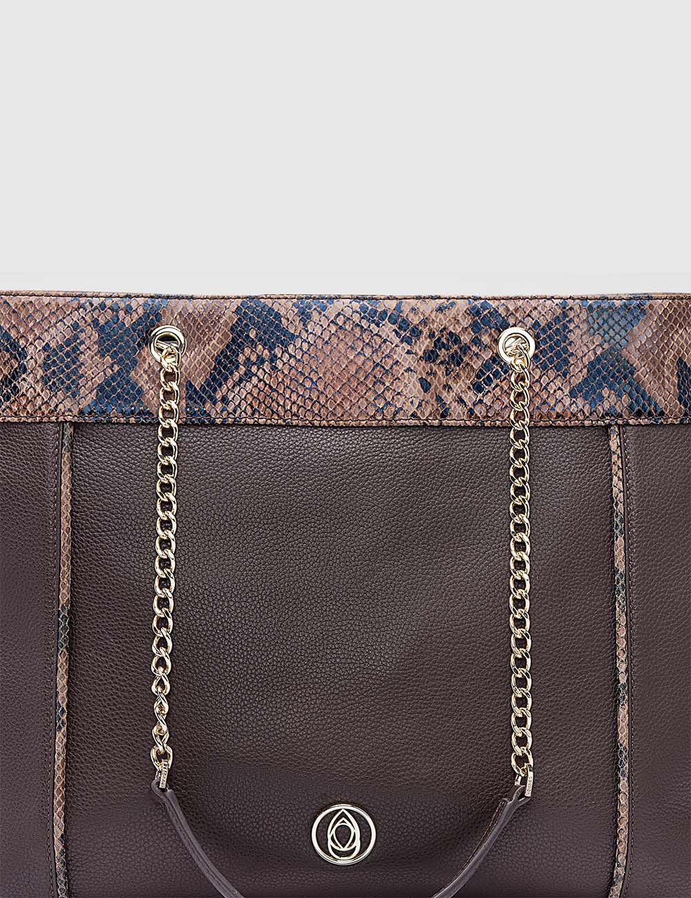 Grazioso Tote Bag, Dark Brown, large, image 6