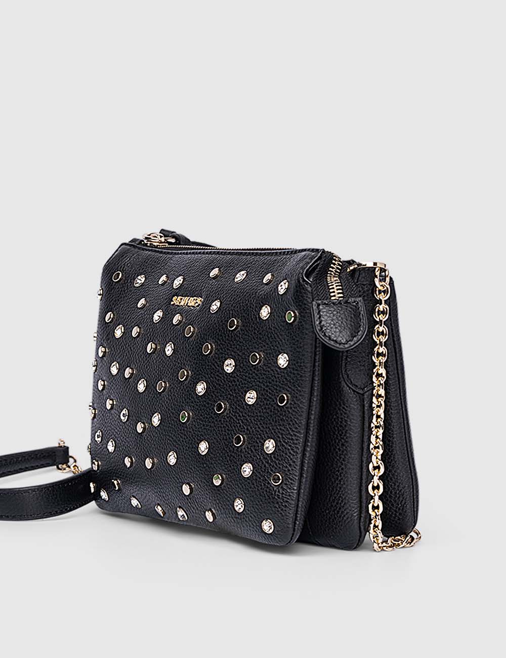 Confetti Crossbody Bag, Black, large, image 2