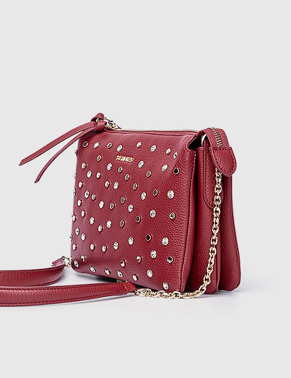 Confetti Crossbody Bag, Red, large, image 2