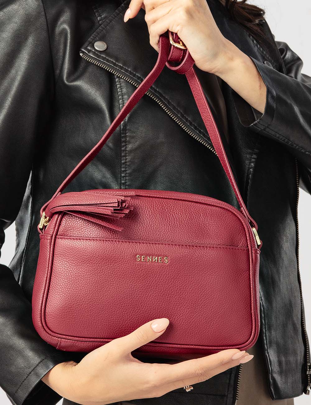 Fortuna Crossbody Bag, Red, large, image 5