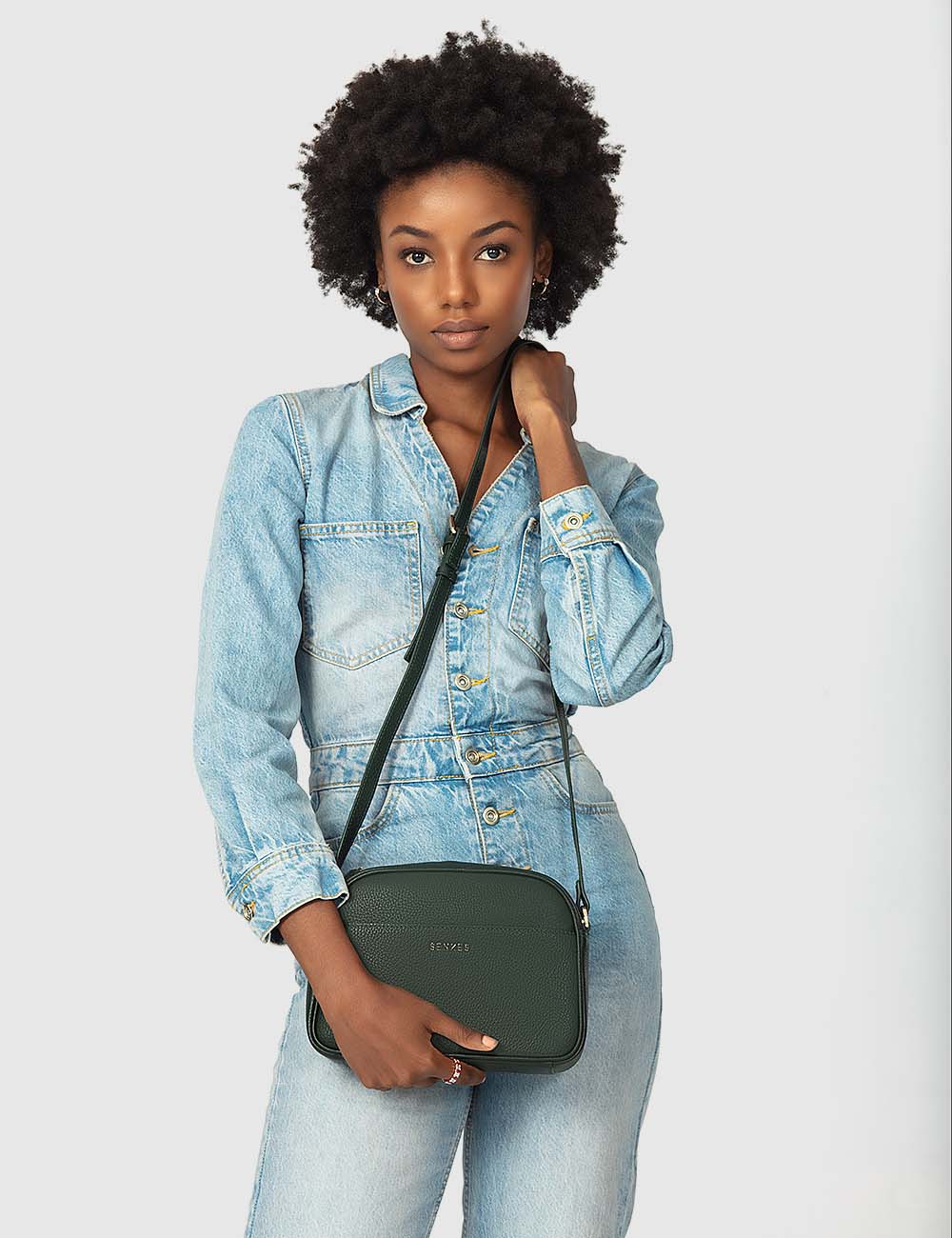 Fortuna Crossbody Bag, Green, large, image 3