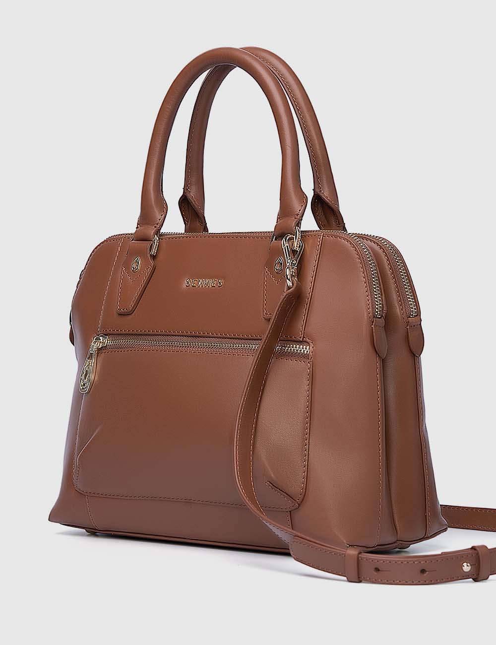 Opera Handbag, Cognac, large, image 2