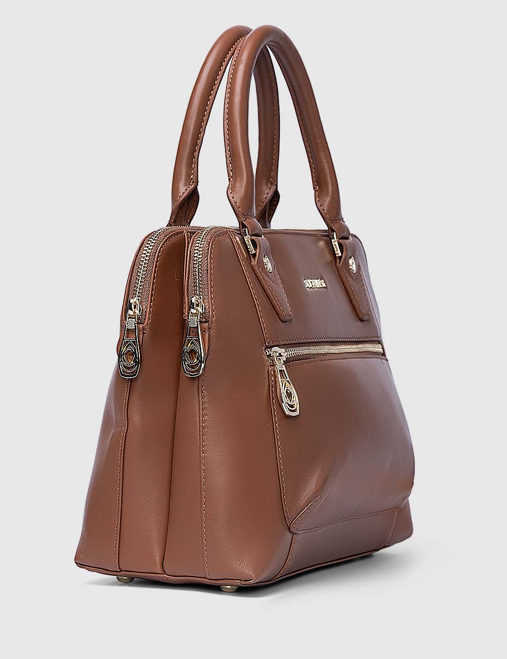 Opera Handbag, Cognac, large, image 4