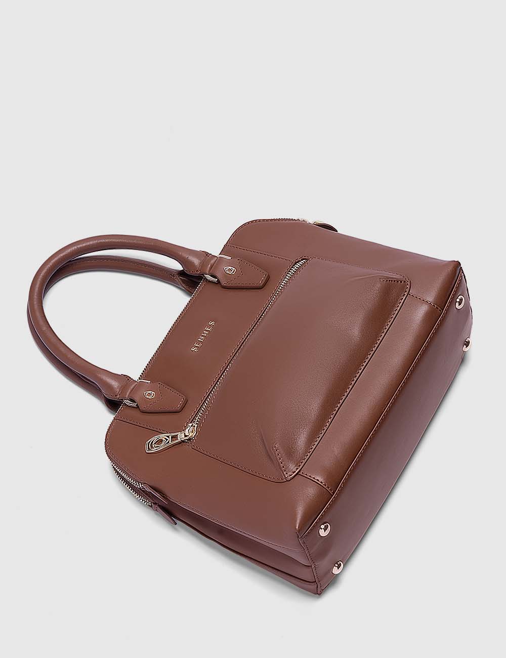 Opera Handbag, Cognac, large, image 8