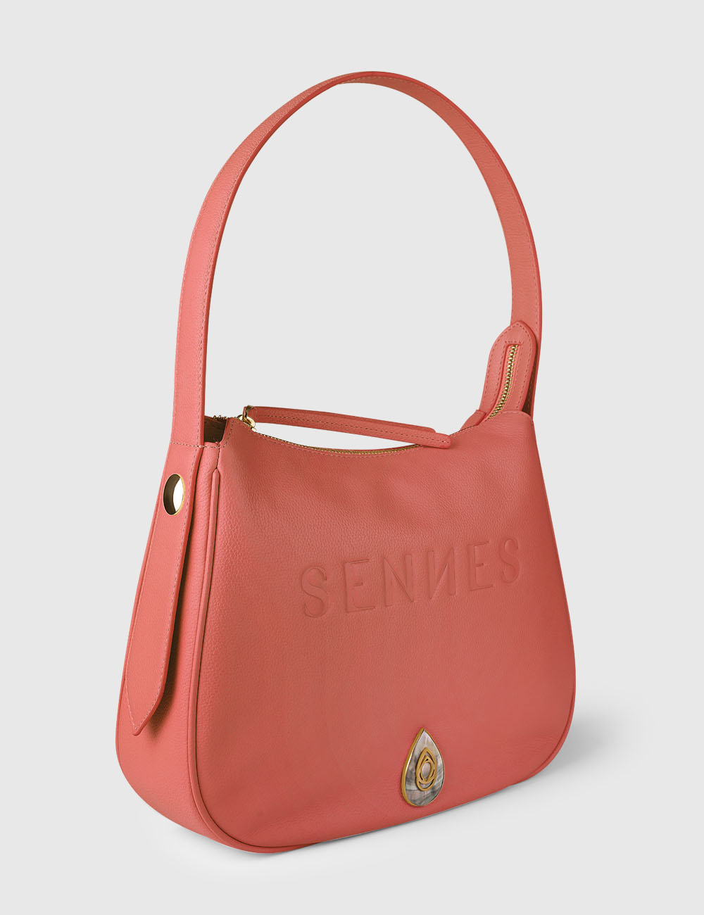 Nora Shoulder Bag, Apricot, large, image 2