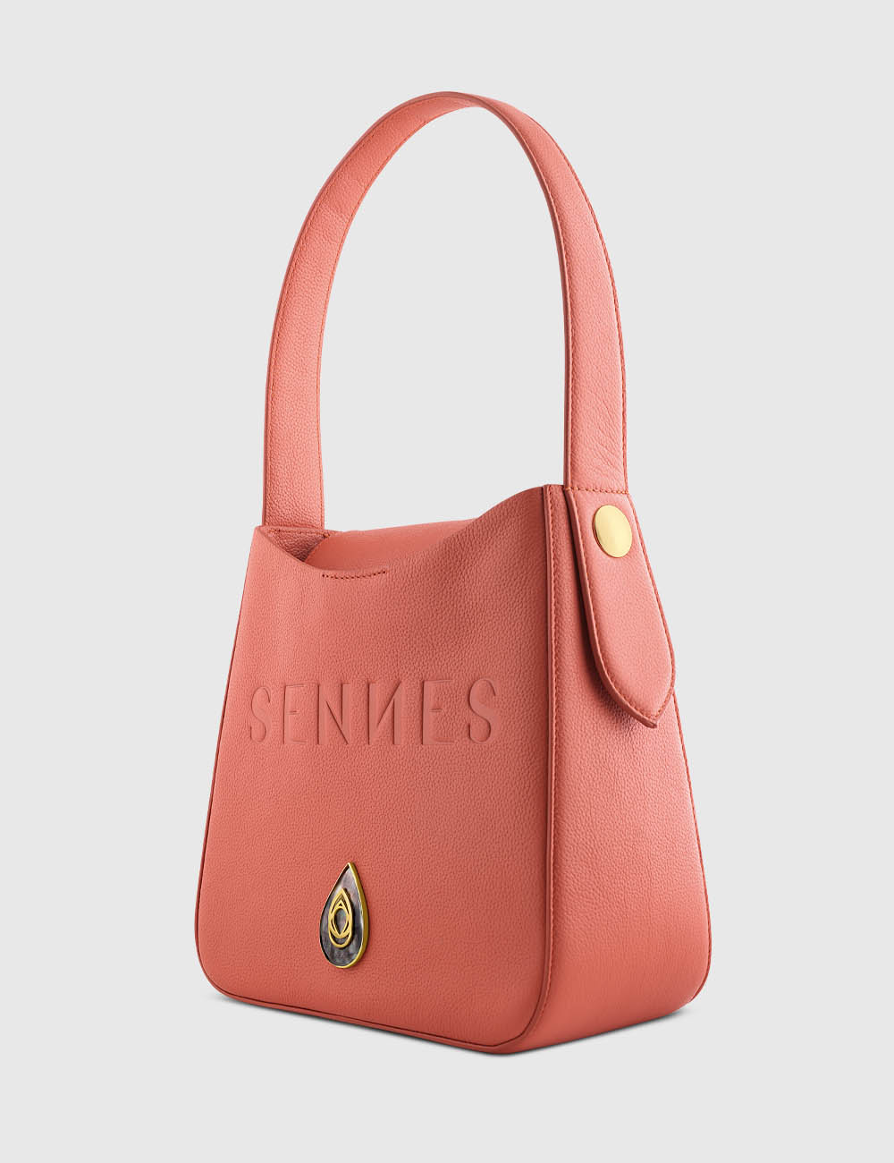 Siena Shoulder Bag, Apricot, large, image 3