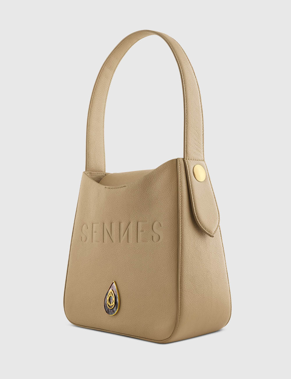 Siena Shoulder Bag, Camel, large, image 3