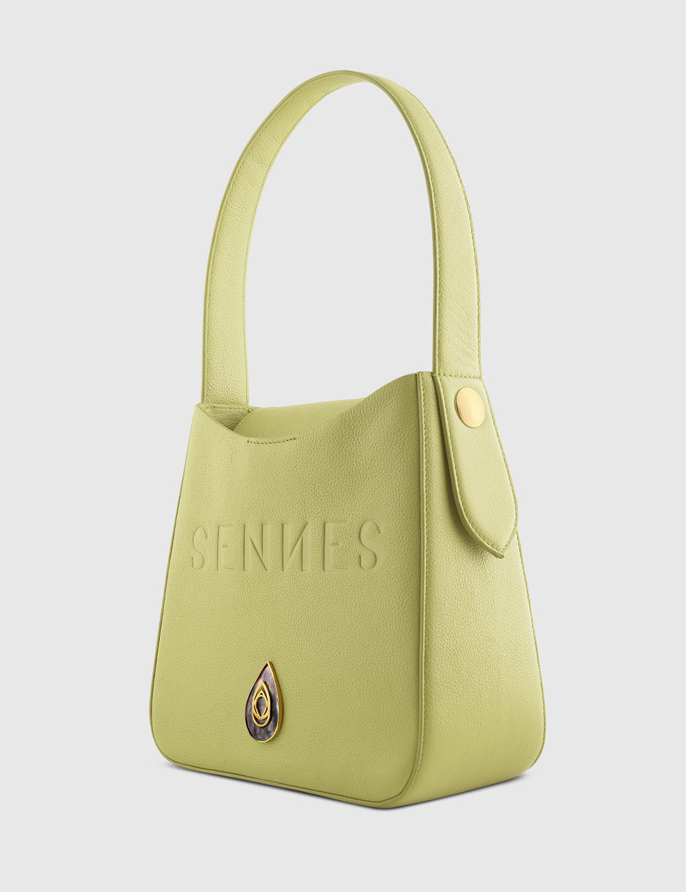 Siena Shoulder Bag, Lemon Grass, large, image 3