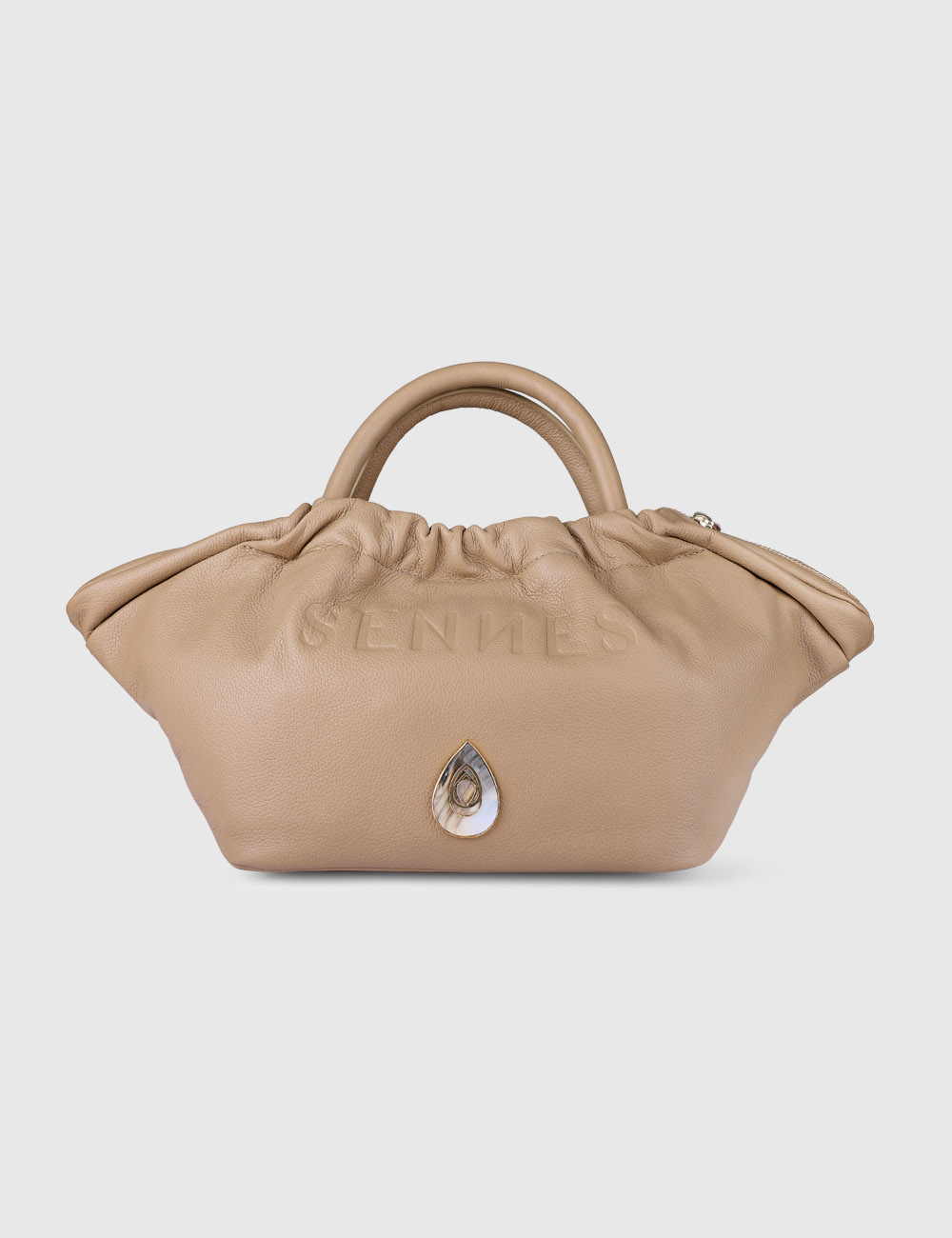 Luna Handheld Bag, Camel, large, image 1