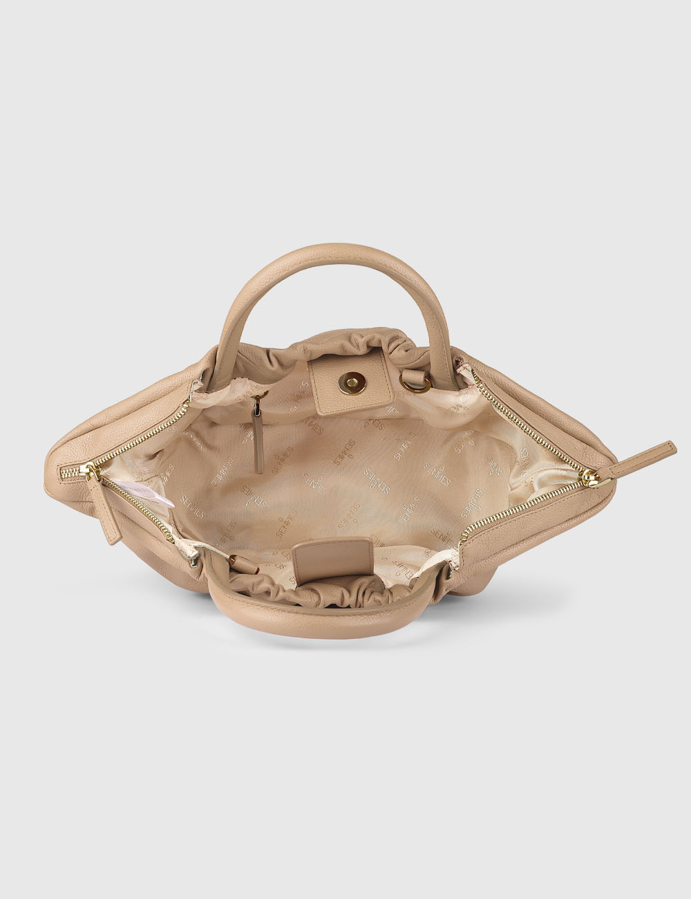 Luna Handheld Bag, Camel, large, image 3