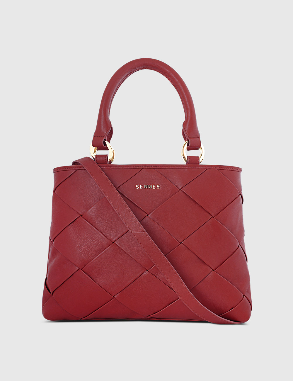 Vivia Handbag, Red, large, image 1