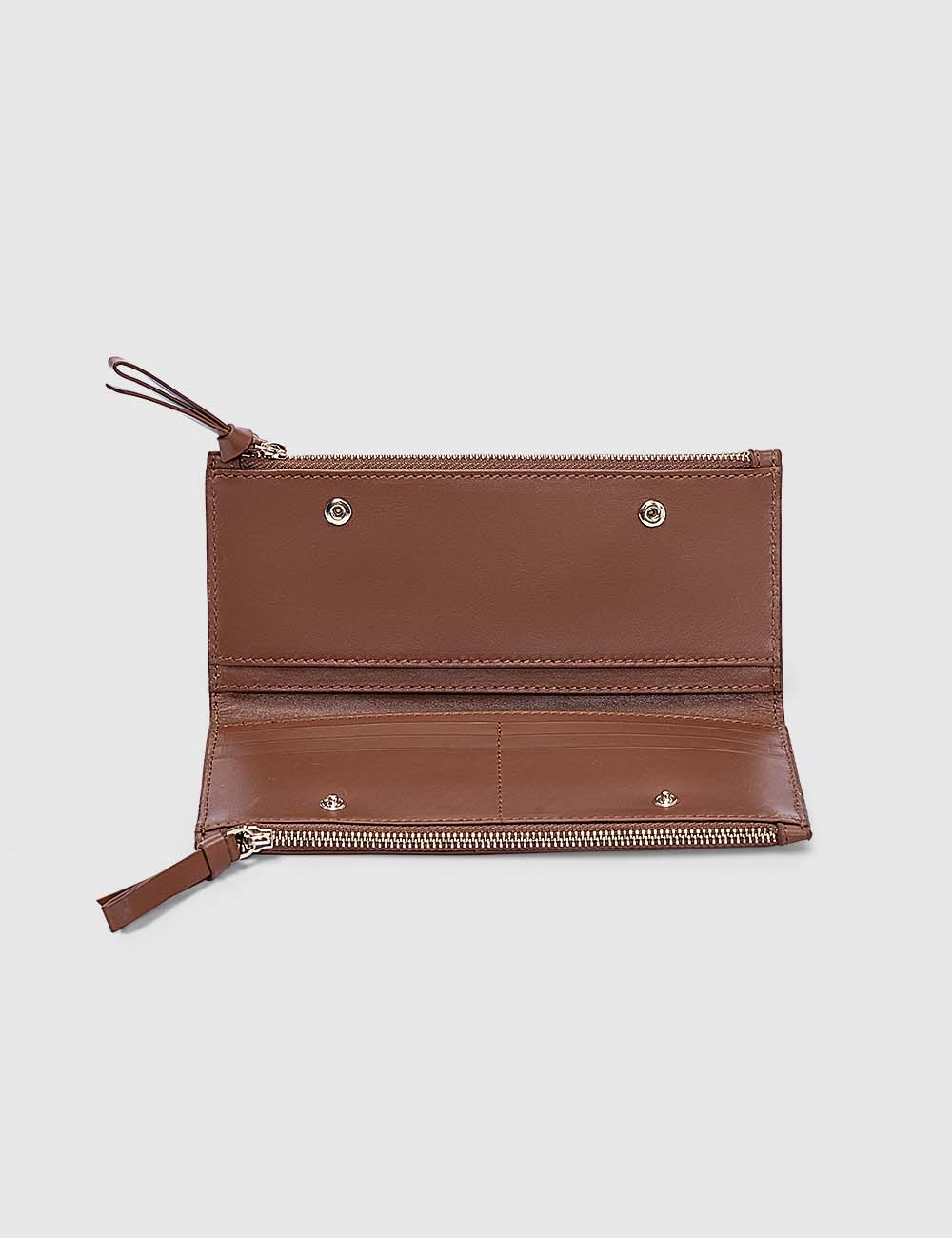 Women's Purse, Cognac, large, image 3