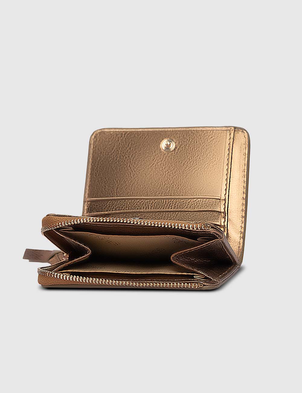 Women's Wallet, Dull Gold, large, image 3